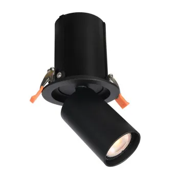 Italux Termo  fekete mennyezetbe építhető lámpa (IT-SPL-50310-1R BK) GU10 1 izzós IP20