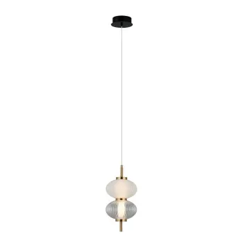 Italux Testa  fehér-füstszínű LED függesztett lámpa (IT-PND-84938-2V-BK) LED 1 izzós IP20