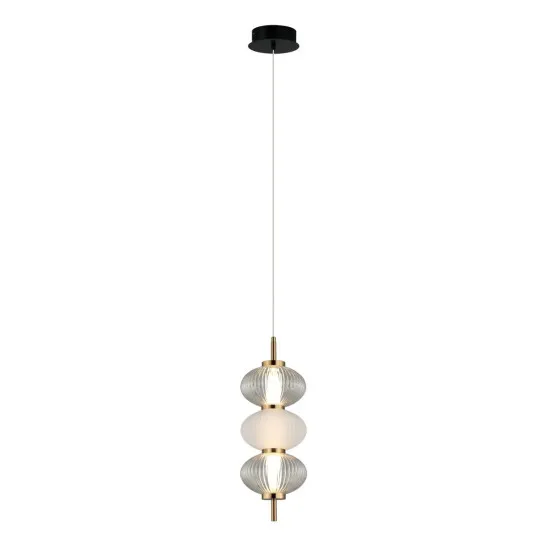 Italux Testa  fehér-füstszínű LED függesztett lámpa (IT-PND-84938-3V-BK) LED 1 izzós IP20