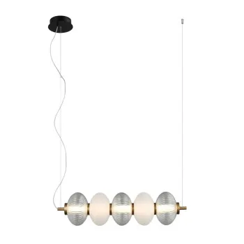 Italux Testa  fehér-füstszínű LED függesztett lámpa (IT-PND-84938-4-BK) LED 1 izzós IP20