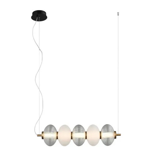 Italux Testa  fehér-füstszínű LED függesztett lámpa (IT-PND-84938-4-BK) LED 1 izzós IP20