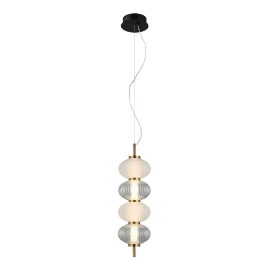 Italux Testa  fehér-füstszínű LED függesztett lámpa (IT-PND-84938-4V-BK) LED 1 izzós IP20