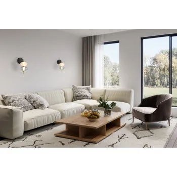 Italux Testa  fehér-füstszínű LED falikar (IT-WL-84938-2-BK) LED 1 izzós IP20