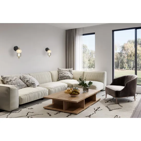 Italux Testa  fehér-füstszínű LED falikar (IT-WL-84938-2-BK) LED 1 izzós IP20
