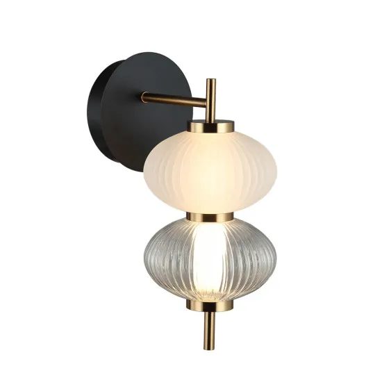 Italux Testa  fehér-füstszínű LED falikar (IT-WL-84938-2-BK) LED 1 izzós IP20