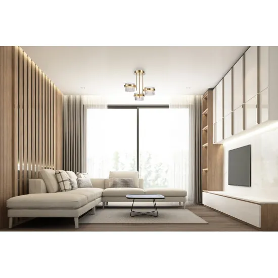 Italux Tiara  arany LED mennyezeti lámpa (IT-PND-77362-3-24W-GD) LED 1 izzós IP20