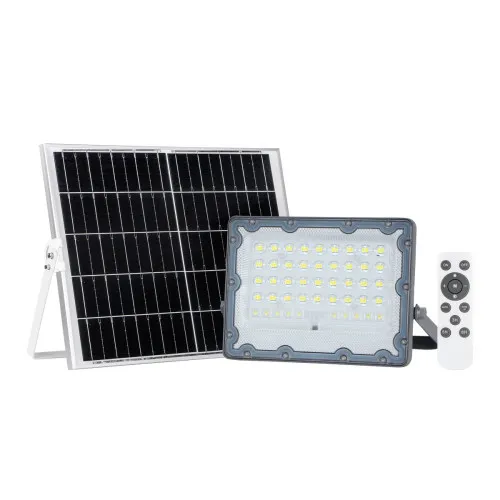 Italux Tiara  szürke napelemes LED kültéri reflektor (IT-SLR-21387-100W) LED 1 izzós IP65