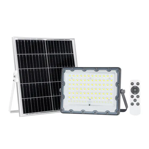 Italux Tiara  szürke napelemes LED kültéri reflektor (IT-SLR-21387-200W) LED 1 izzós IP65