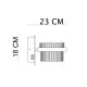 Italux Tiara  arany LED falikar (IT-WL-77362-9W-GD) LED 1 izzós IP20