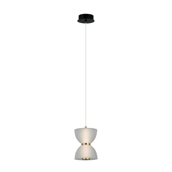 Italux Tica  fehér LED függesztett lámpa (IT-PND-83949-1-BK) LED 1 izzós IP20