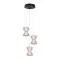 Italux Tica  fehér LED függesztett lámpa (IT-PND-83949-3-BK) LED 1 izzós IP20
