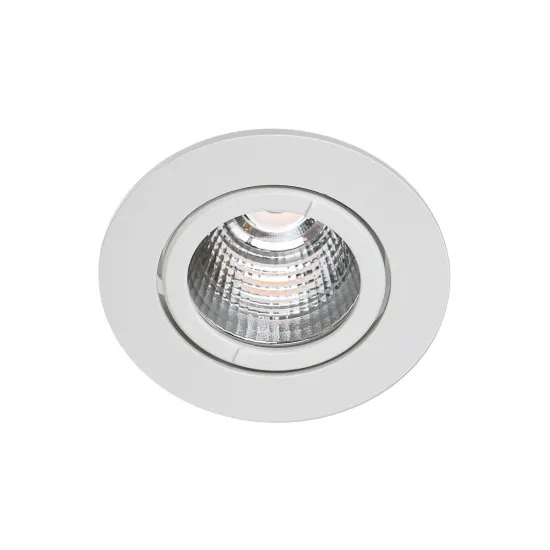 Italux Torres fehér fürdőszobai LED mennyezetbe építhető lámpa (IT-DA-401C/WK-WW/50) LED 1 izzós IP44