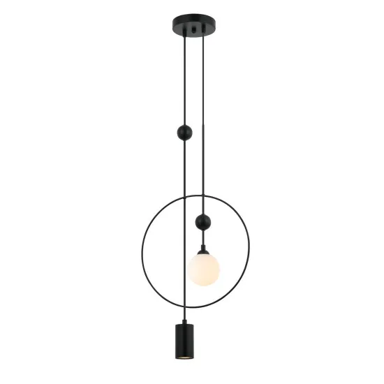 Italux Trosti  fekete függesztett lámpa (IT-PND-428892-BK) G9+GU10 2 izzós IP20