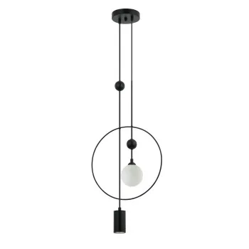 Italux Trosti  fekete függesztett lámpa (IT-PND-428892-BK) G9+GU10 2 izzós IP20