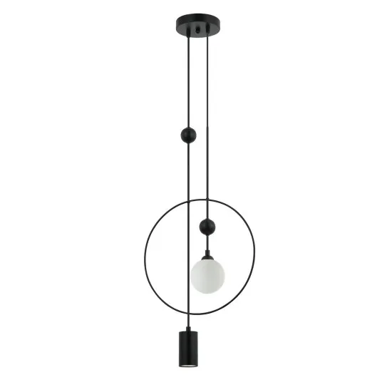 Italux Trosti  fekete függesztett lámpa (IT-PND-428892-BK) G9+GU10 2 izzós IP20