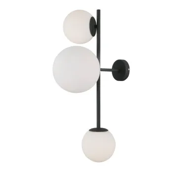 Italux Vailante  fekete falikar (IT-WL-31221-3A-SBL) E14+E27 3 izzós IP20