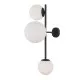 Italux Vailante  fekete falikar (IT-WL-31221-3A-SBL) E14+E27 3 izzós IP20