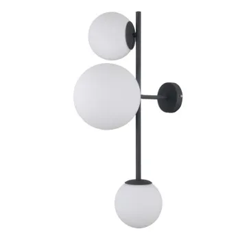 Italux Vailante  fekete falikar (IT-WL-31221-3A-SBL) E14+E27 3 izzós IP20