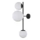 Italux Vailante  fekete falikar (IT-WL-31221-3A-SBL) E14+E27 3 izzós IP20