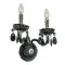 Italux Whiz  fekete falikar (IT-A.90690/2BL) E14 2 izzós IP20