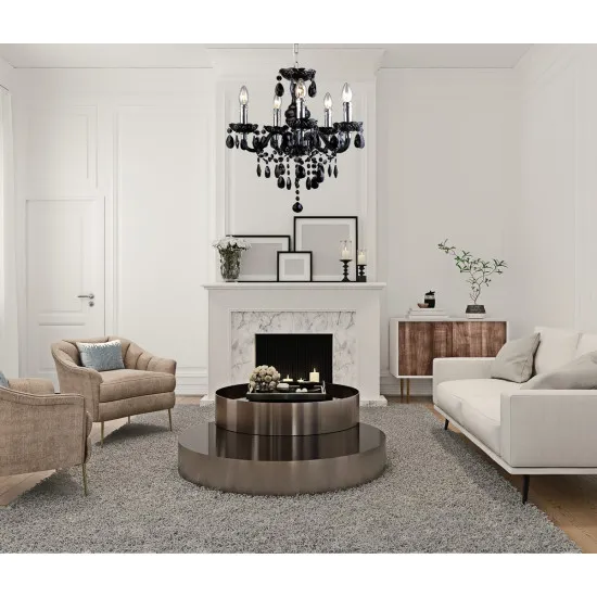 Italux Whiz  fekete csillár (IT-L.90690/5BL) E14 5 izzós IP20