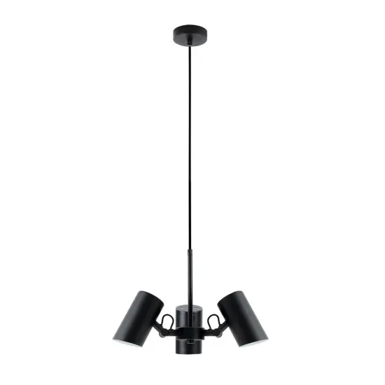 Kanlux Agzar C fekete függesztett lámpa (KAN-36252) E14 3 izzós IP20
