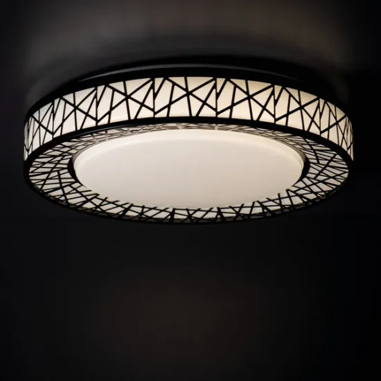 Kanlux Amazi fekete-fehér LED mennyezeti lámpa (KAN-37325) LED 1 izzós IP20