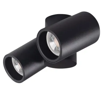 Kanlux Blurro fekete mennyezeti spotlámpa (KAN-32952) GU10 2 izzós IP20