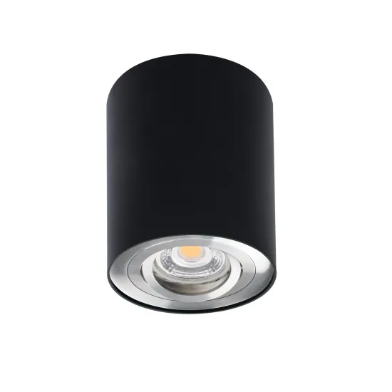 Kanlux Bord fekete-ezüst mennyezeti spotlámpa (KAN-22558) GU10 1 izzós IP20
