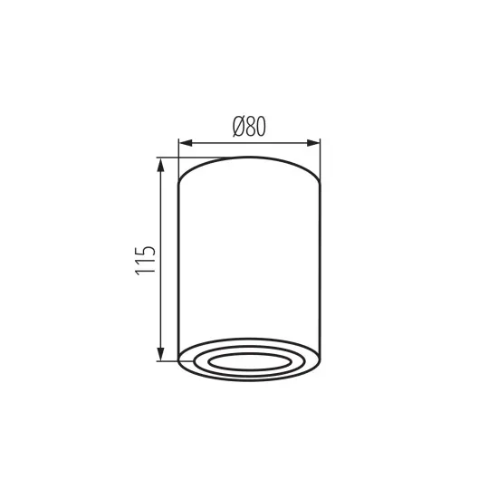 Kanlux Bord XS fehér mennyezeti spotlámpa (KAN-25479) GU10 1 izzós IP20