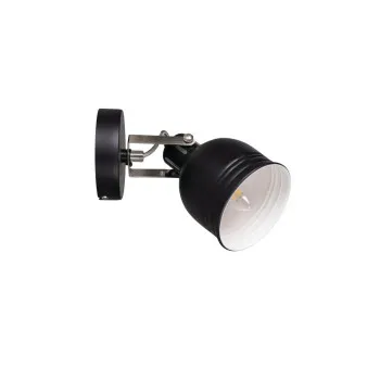 Kanlux Derato fekete-ezüst fali/mennyezeti spotlámpa (KAN-35640) E14 1 izzós IP20