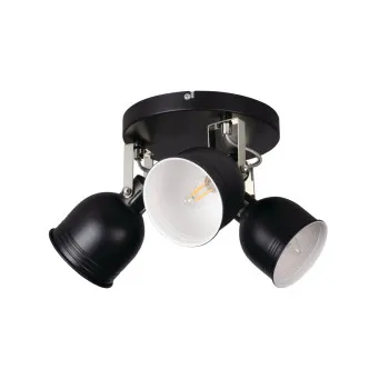 Kanlux Derato fekete-ezüst mennyezeti spotlámpa (KAN-35644) E14 3 izzós IP20