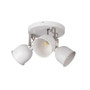 Kanlux Derato fehér-ezüst mennyezeti spotlámpa (KAN-35645) E14 3 izzós IP20