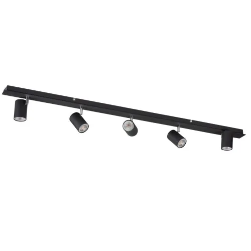 Kanlux Evalo fekete mennyezeti spotlámpa (KAN-35689) GU10 5 izzós IP20