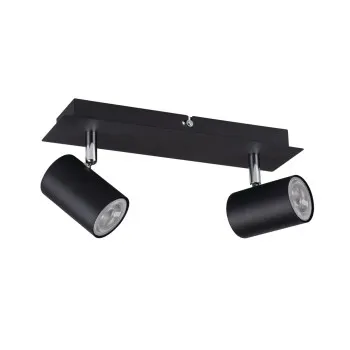 Kanlux Evalo fekete mennyezeti spotlámpa (KAN-35693) GU10 2 izzós IP20