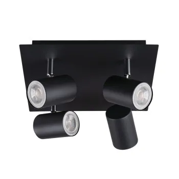 Kanlux Evalo fekete mennyezeti spotlámpa (KAN-35697) GU10 4 izzós IP20