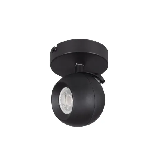 Kanlux Galoba fekete fali/mennyezeti spotlámpa (KAN-33671) GU10 1 izzós IP20