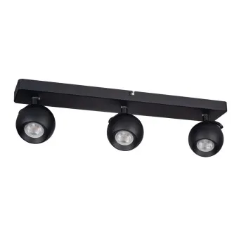 Kanlux Galoba fekete mennyezeti spotlámpa (KAN-33677) GU10 3 izzós IP20