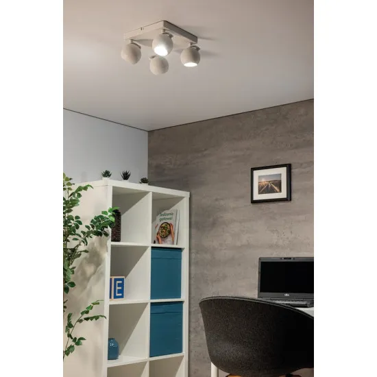 Kanlux Galoba fehér mennyezeti spotlámpa (KAN-33678) GU10 4 izzós IP20