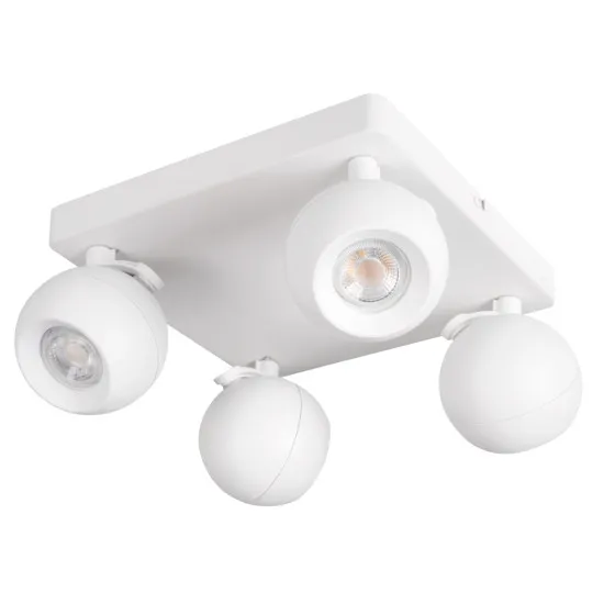 Kanlux Galoba fehér mennyezeti spotlámpa (KAN-33678) GU10 4 izzós IP20