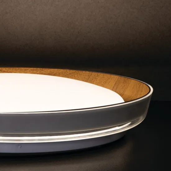 Kanlux Nifu fehér-tölgy LED mennyezeti lámpa (KAN-37317) LED 1 izzós IP20