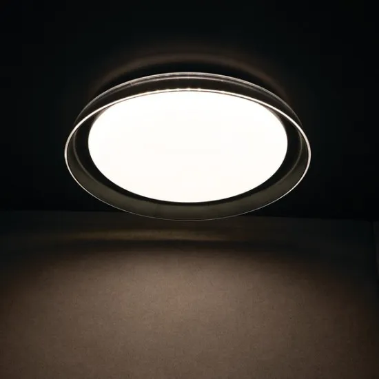 Kanlux Nifu fehér-fekete LED mennyezeti lámpa (KAN-37319) LED 1 izzós IP20