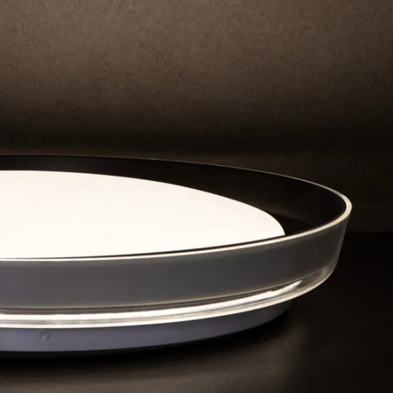 Kanlux Nifu fehér-fekete LED mennyezeti lámpa (KAN-37319) LED 1 izzós IP20