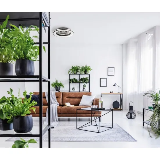 Kanlux Plave fehér-fekete LED mennyezeti ventilátoros lámpa (KAN-38033) LED 1 izzós IP20