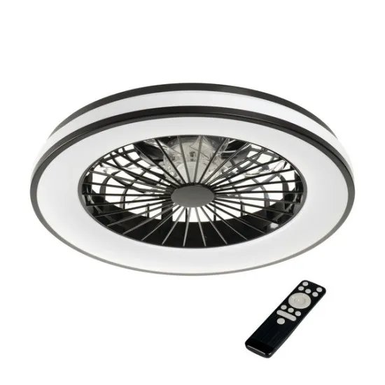 Kanlux Plave fehér-fekete LED mennyezeti ventilátoros lámpa (KAN-38034) LED 1 izzós IP20