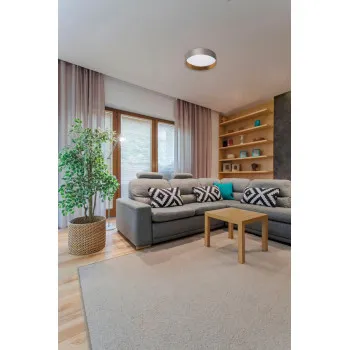 Kanlux Rifa szürke-arany LED mennyezeti lámpa (KAN-36467) LED 1 izzós IP20
