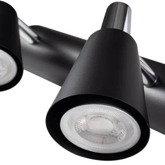 Kanlux Sempra fekete-ezüst mennyezeti spotlámpa (KAN-33093) GU10 2 izzós IP20