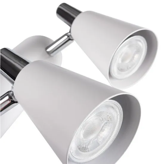 Kanlux Sempra fehér-ezüst mennyezeti spotlámpa (KAN-33094) GU10 3 izzós IP20
