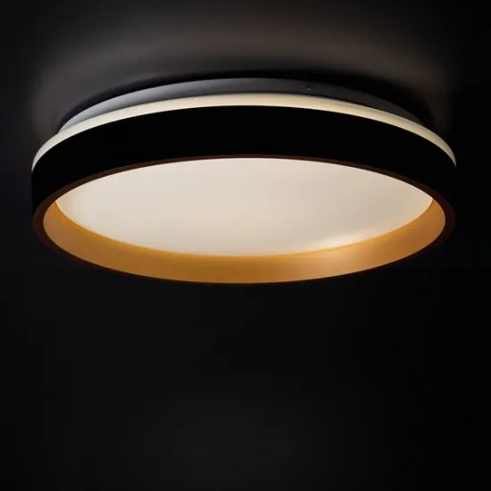 Kanlux Soln fekete-arany LED mennyezeti lámpa (KAN-37324) LED 1 izzós IP20