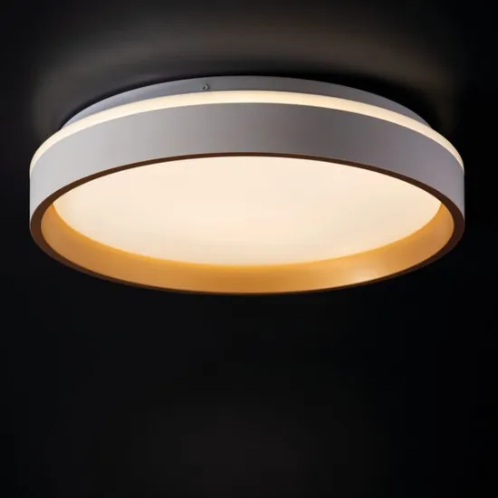 Kanlux Soln fehér-arany LED mennyezeti lámpa (KAN-37328) LED 1 izzós IP20